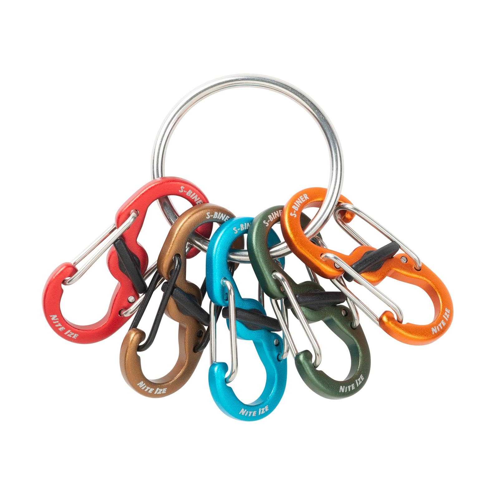 Amazon.com: Nite IZE Aluminum Keyring Locker S-Biner - Carabiner